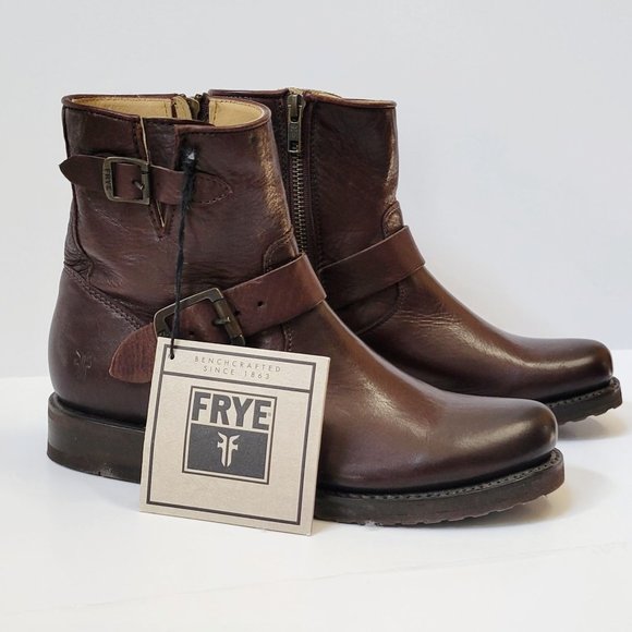 NWT Frye Women's Veronica 6" Shortie Boots Dark Brown - Picture 5 of 11